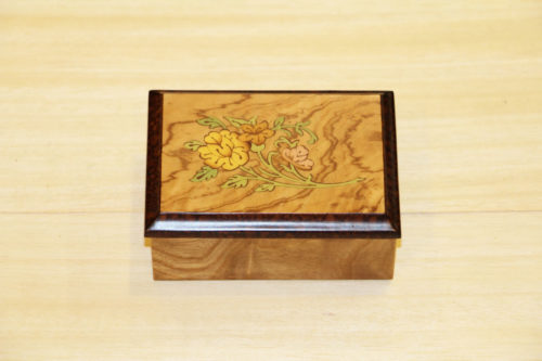 Inlaid jewelry box