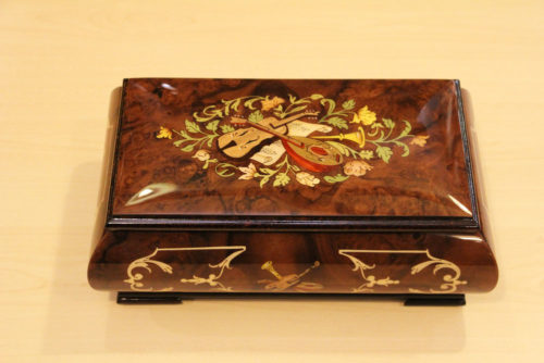 Italian inlaid music box