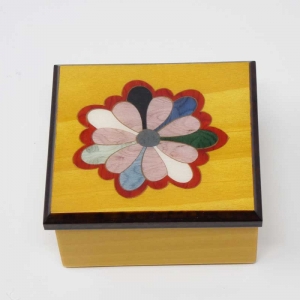 Inlaided jewelry box in modern art