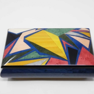 Inlaided jewelry box in modern art